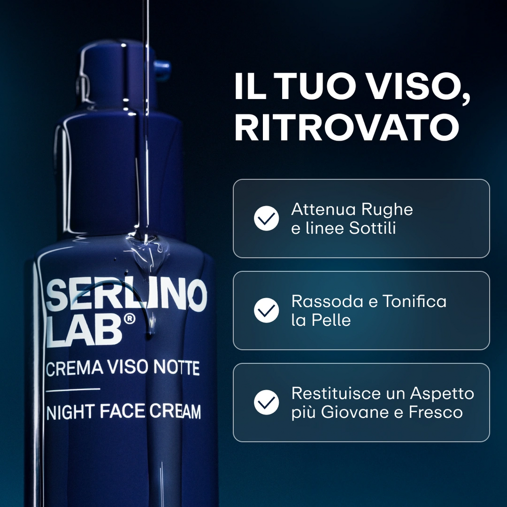 Crema Viso Notte Anti-Età | 100% Made In Italy 🇮🇹