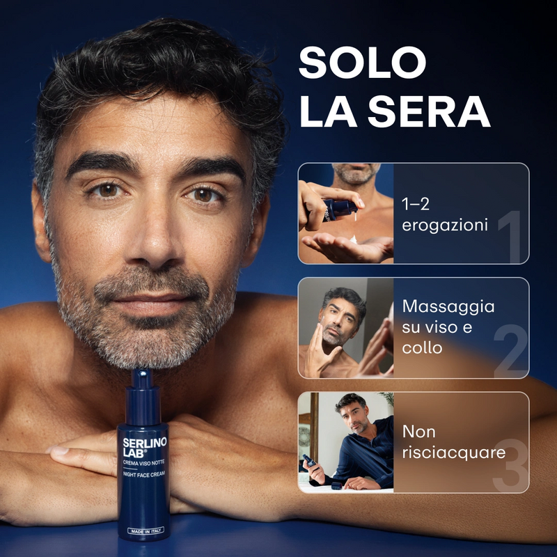 Crema Viso Notte Anti-Età | 100% Made In Italy 🇮🇹