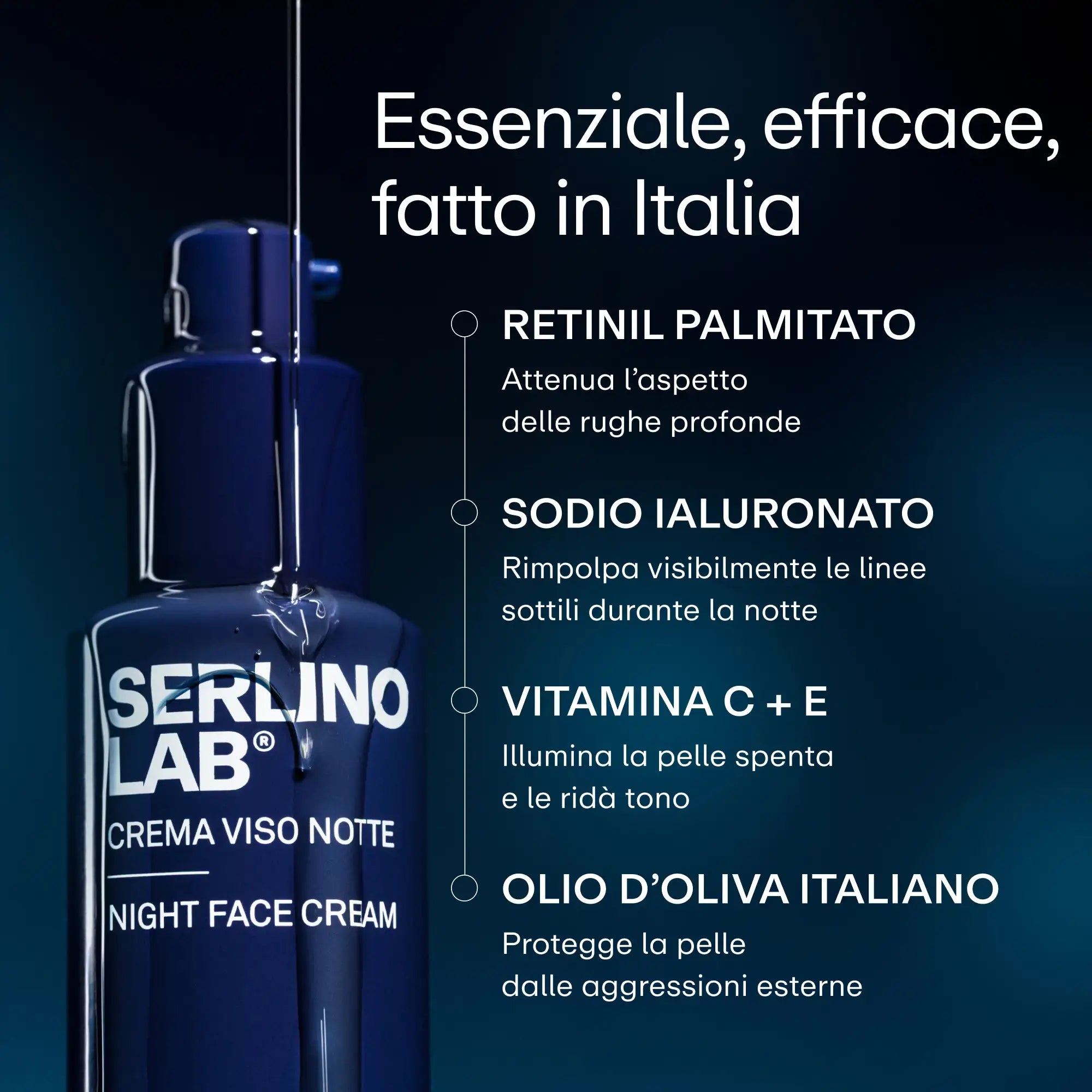 Crema Viso Notte Anti-Età | 100% Made In Italy 🇮🇹